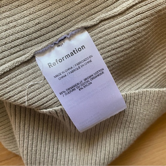 NWOT Reformation ran cotton sweater - Picture 7 of 7